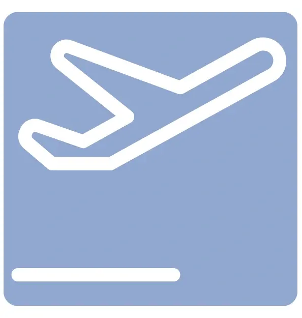 airplane taking off icon